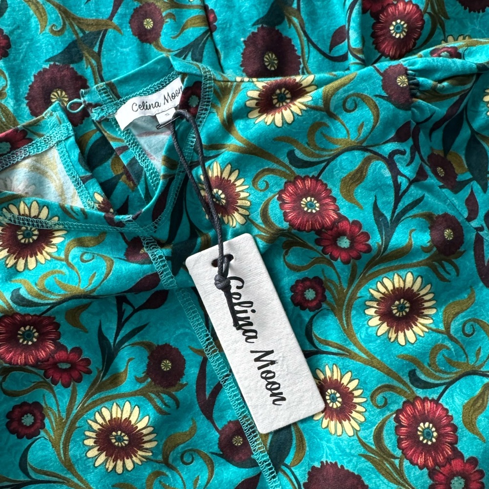 NWOT Celina Moon Wildbloom Maxi Dress - Picture 3 of 5